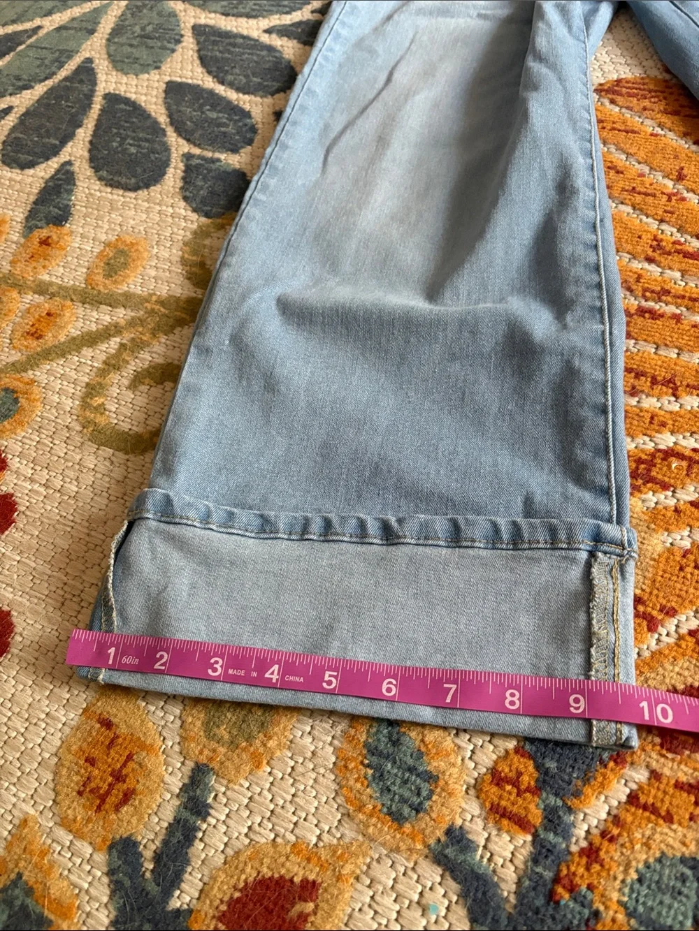 crown & ivy Light Blue Wide-Leg  Jeans size 4